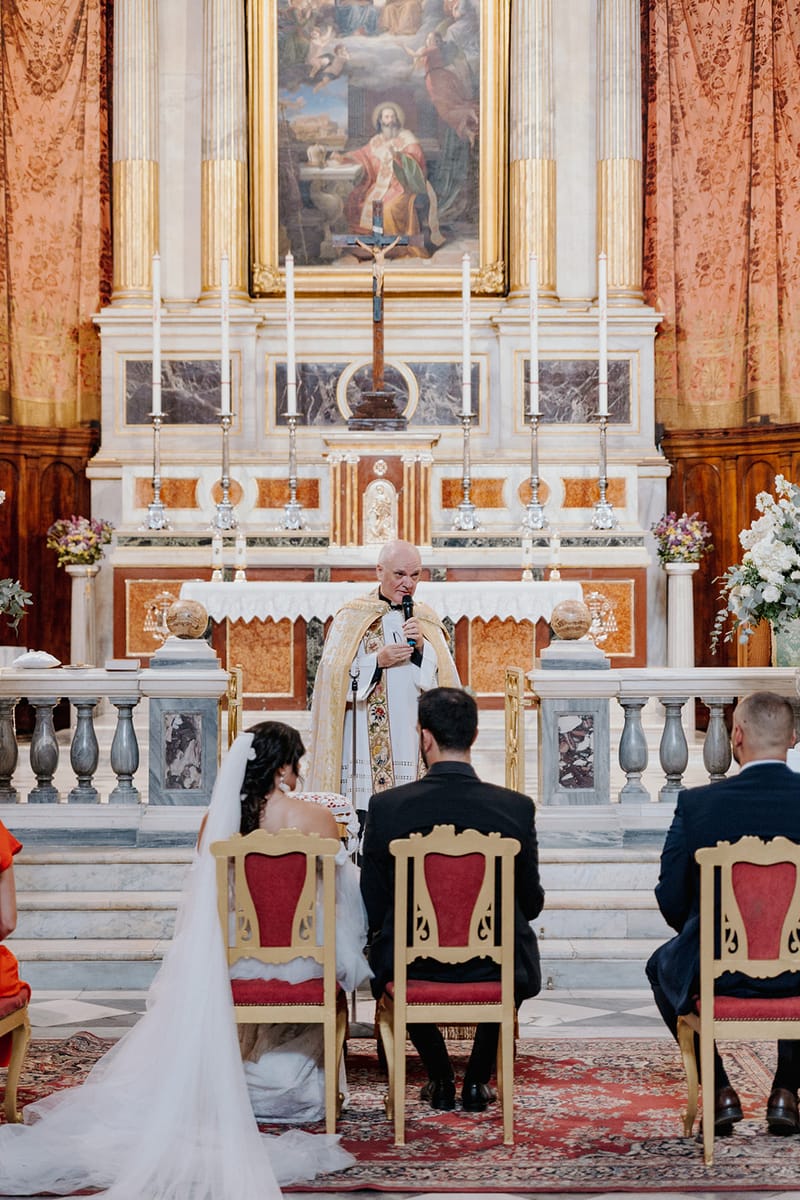 Ceremony at St Dennis Catholic Church Cathedral in Athens