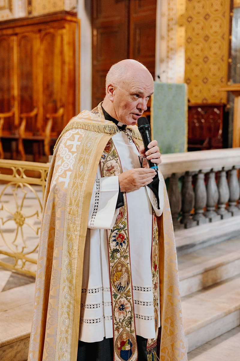 Ceremony at St Dennis Catholic Church Cathedral in Athens