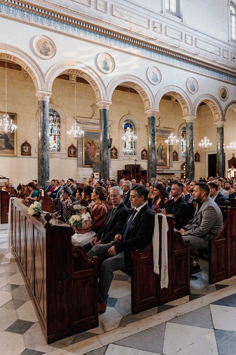 Ceremony at St Dennis Catholic Church Cathedral in Athens