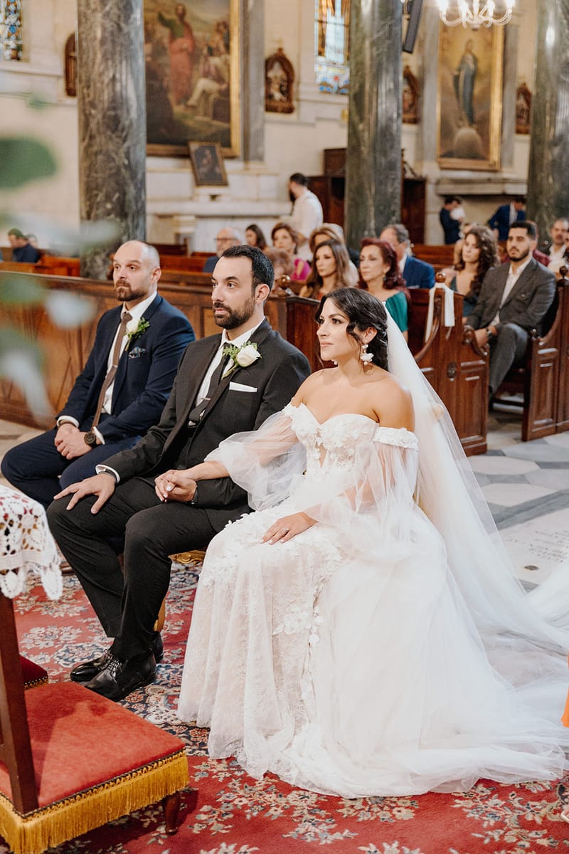 Ceremony at St Dennis Catholic Church Cathedral in Athens
