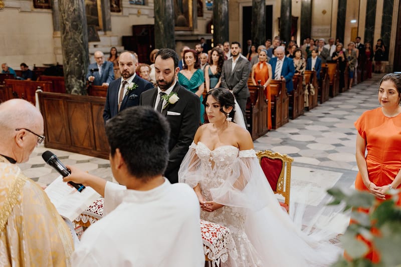 Ceremony at St Dennis Catholic Church Cathedral in Athens
