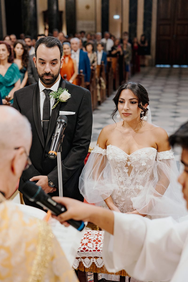 Ceremony at St Dennis Catholic Church Cathedral in Athens