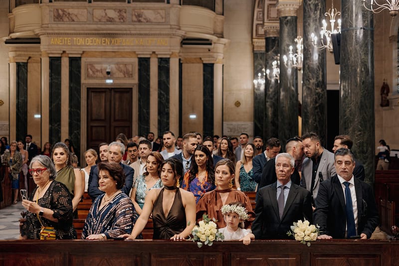 Ceremony at St Dennis Catholic Church Cathedral in Athens