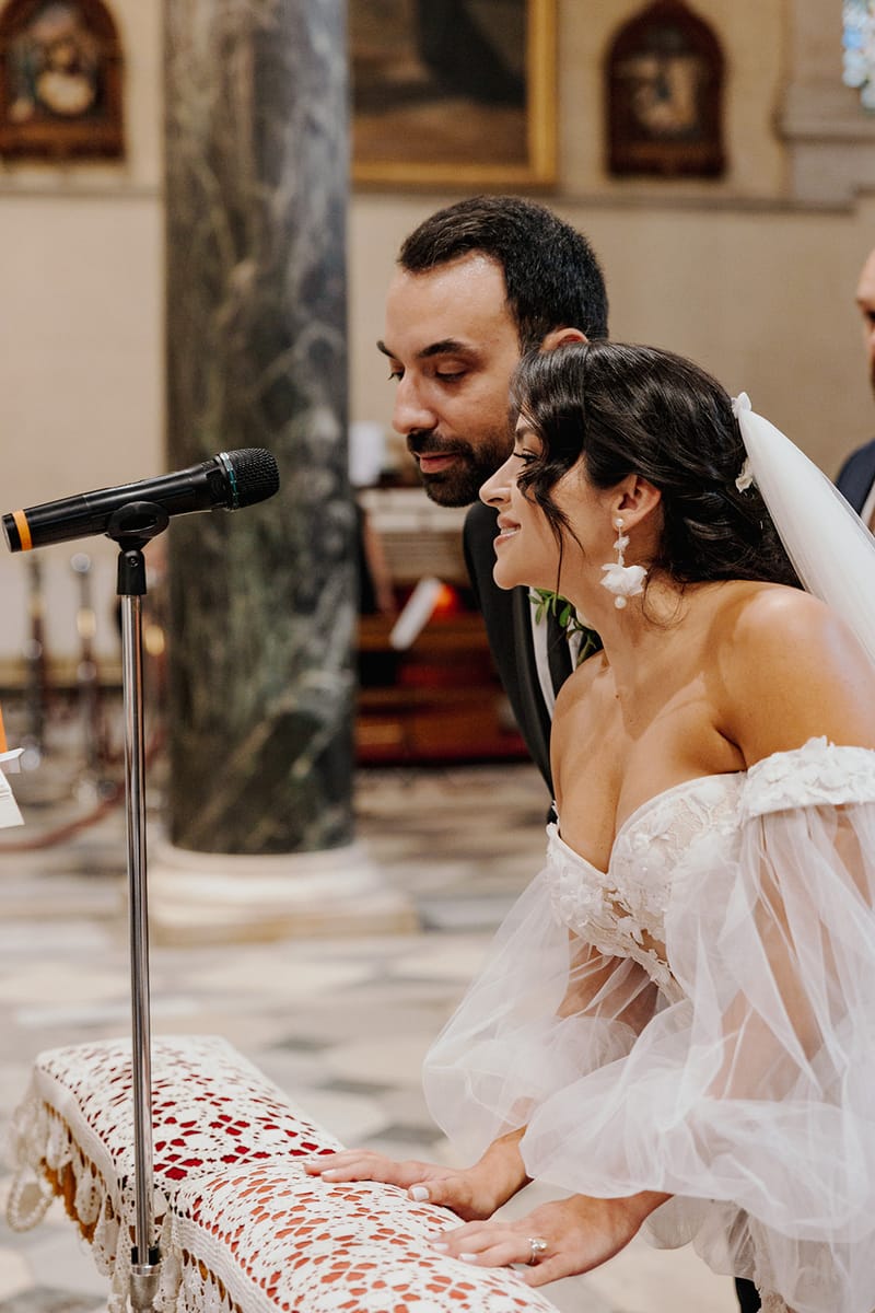 Ceremony at St Dennis Catholic Church Cathedral in Athens