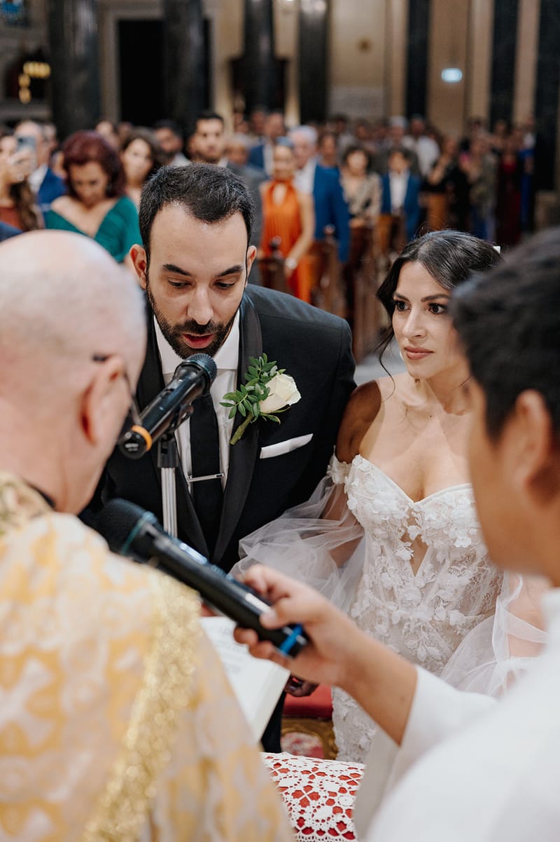 Ceremony at St Dennis Catholic Church Cathedral in Athens
