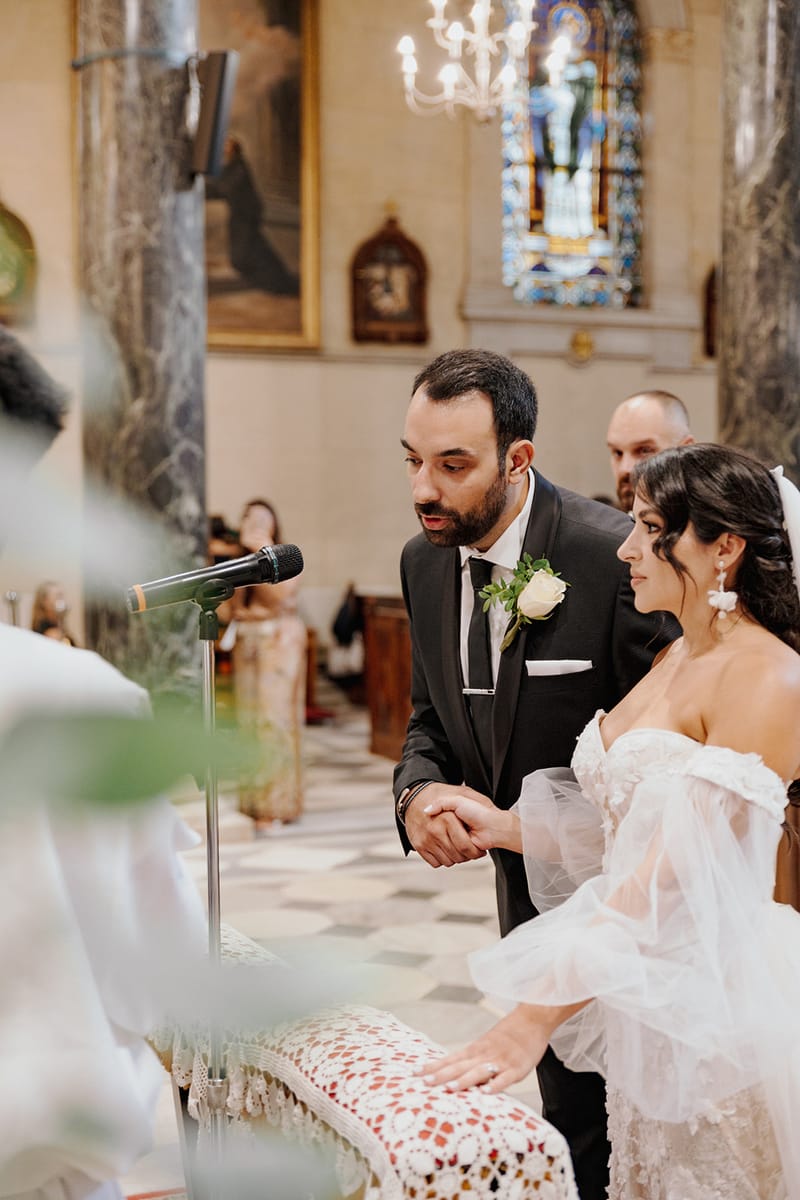 Ceremony at St Dennis Catholic Church Cathedral in Athens