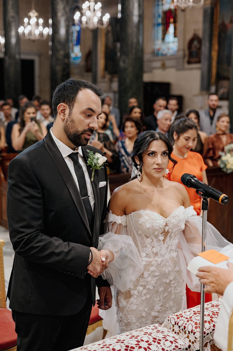 Ceremony at St Dennis Catholic Church Cathedral in Athens