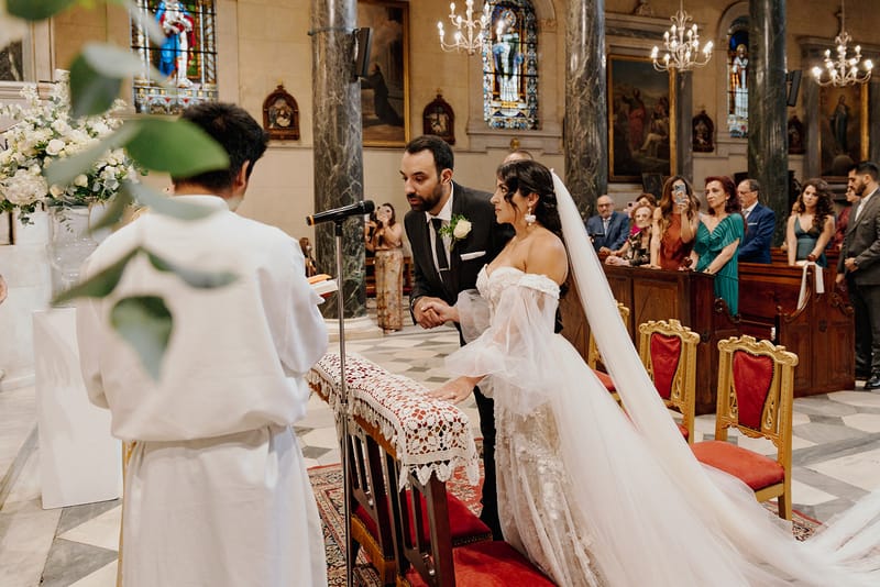 Ceremony at St Dennis Catholic Church Cathedral in Athens