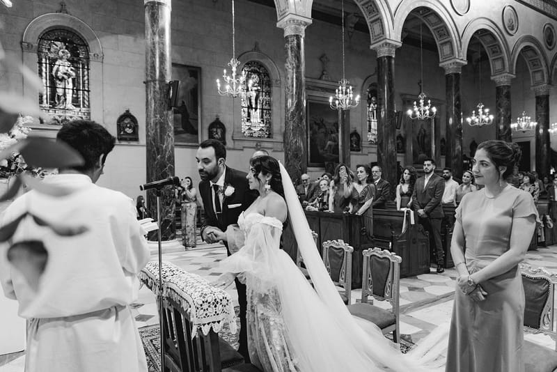 Ceremony at St Dennis Catholic Church Cathedral in Athens