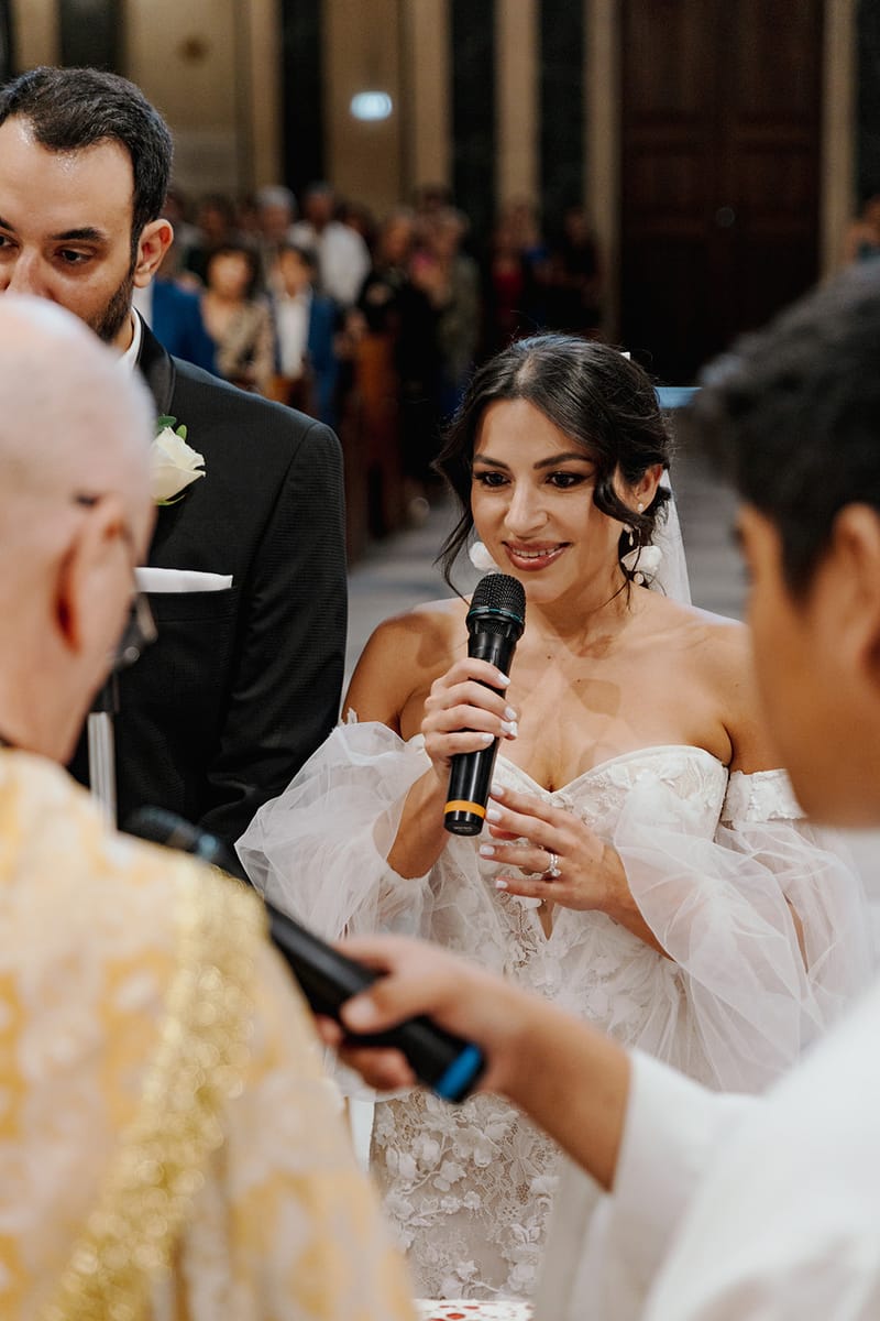 Ceremony at St Dennis Catholic Church Cathedral in Athens