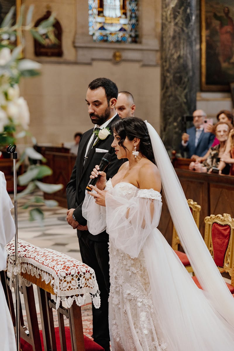 Ceremony at St Dennis Catholic Church Cathedral in Athens