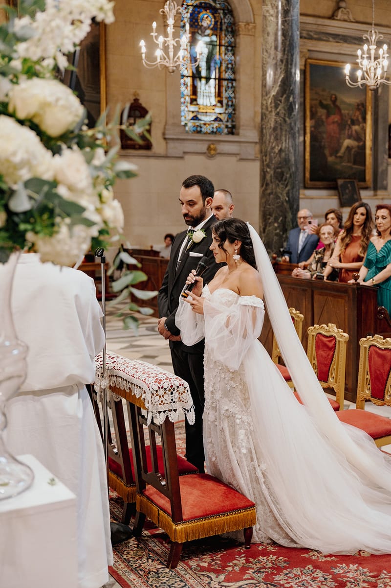 Ceremony at St Dennis Catholic Church Cathedral in Athens