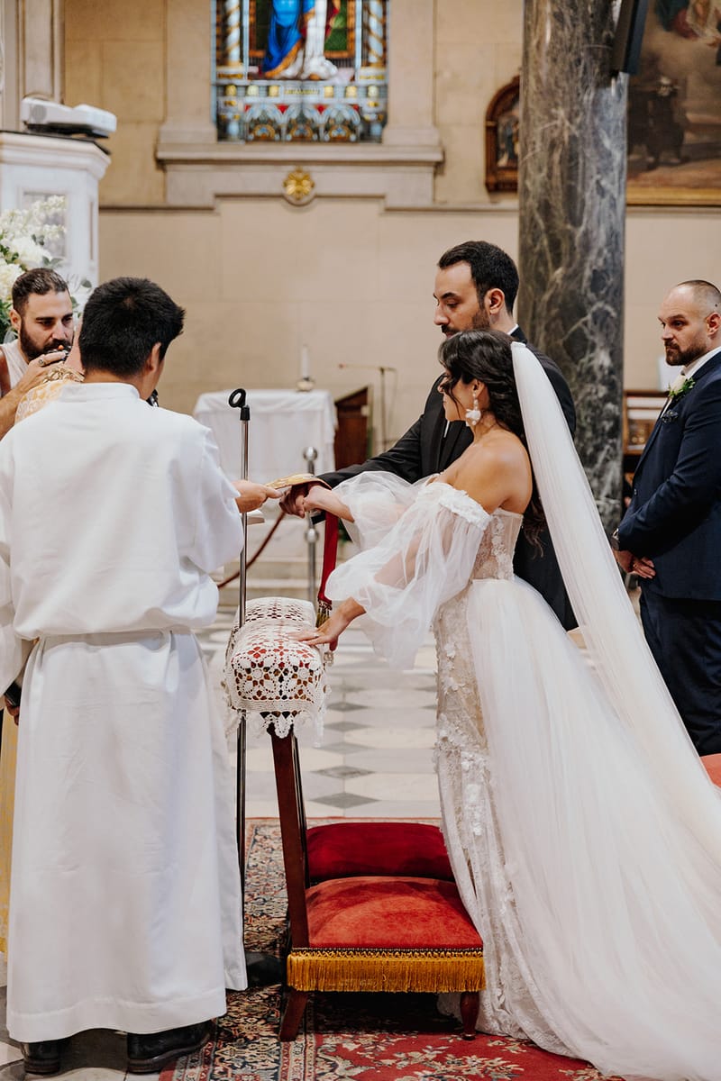 Ceremony at St Dennis Catholic Church Cathedral in Athens