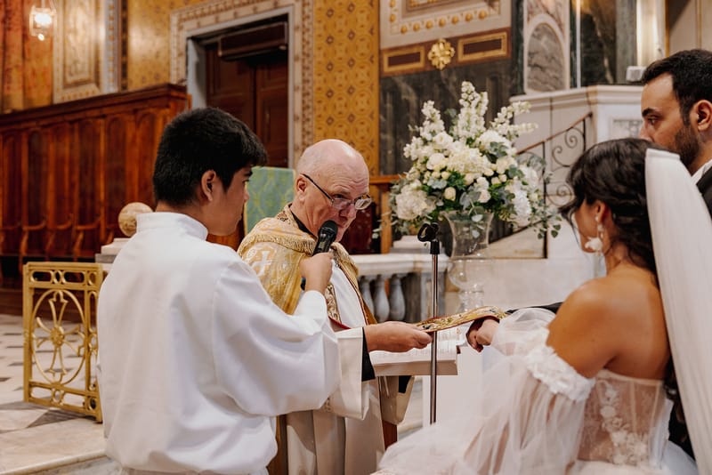 Ceremony at St Dennis Catholic Church Cathedral in Athens