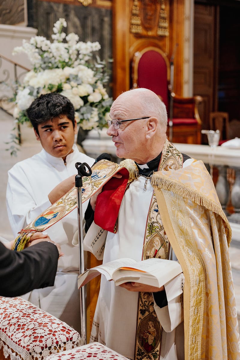 Ceremony at St Dennis Catholic Church Cathedral in Athens