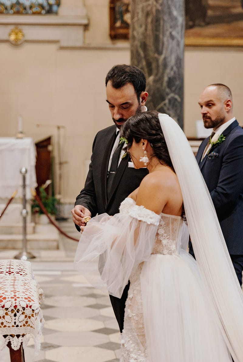 Ceremony at St Dennis Catholic Church Cathedral in Athens