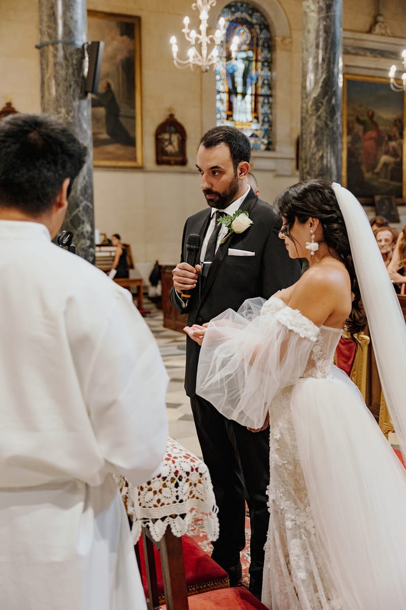Ceremony at St Dennis Catholic Church Cathedral in Athens