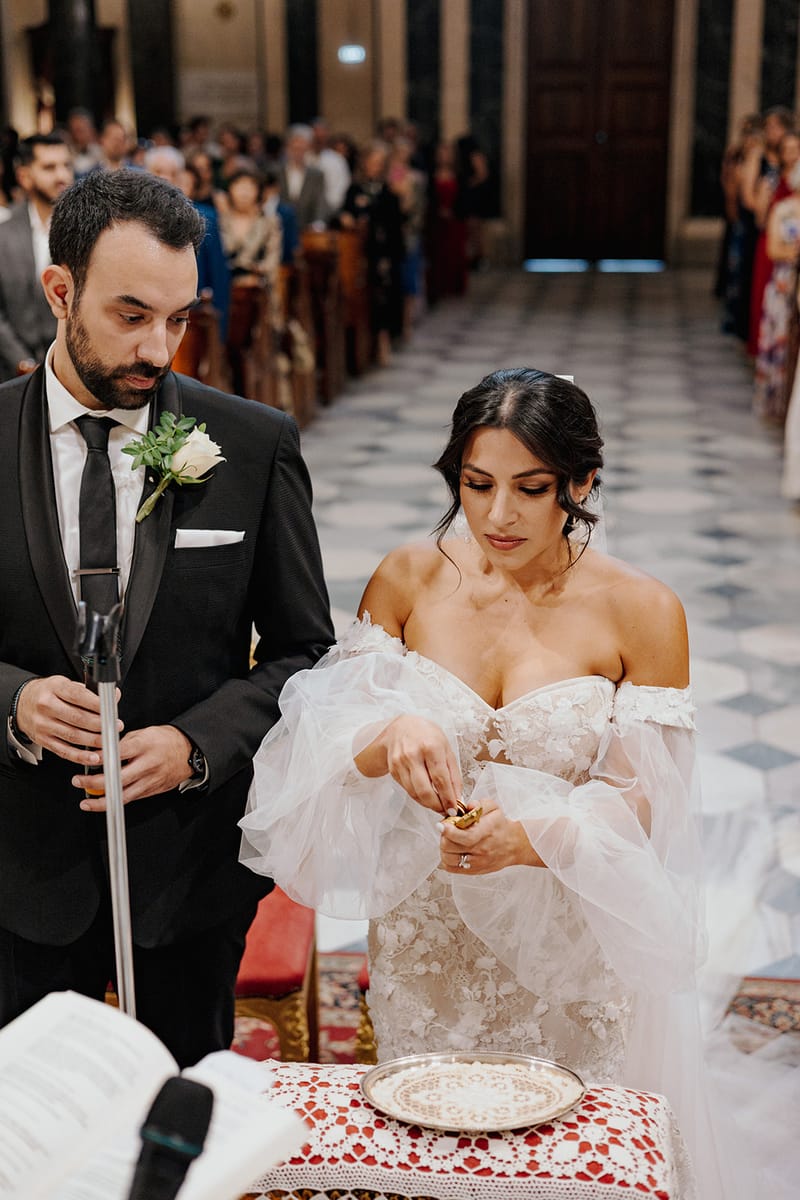 Ceremony at St Dennis Catholic Church Cathedral in Athens