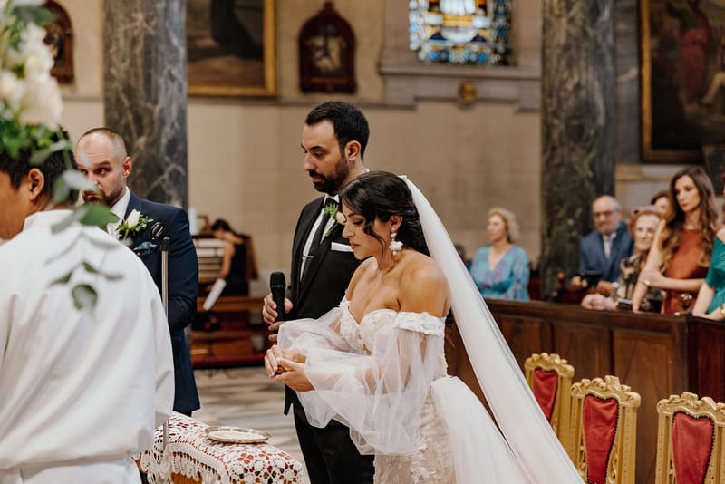 Ceremony at St Dennis Catholic Church Cathedral in Athens