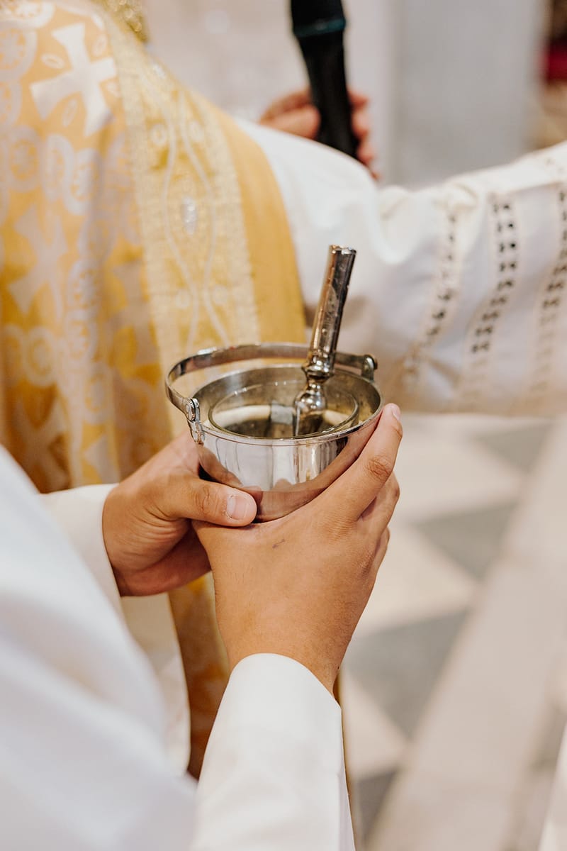 Ceremony at St Dennis Catholic Church Cathedral in Athens