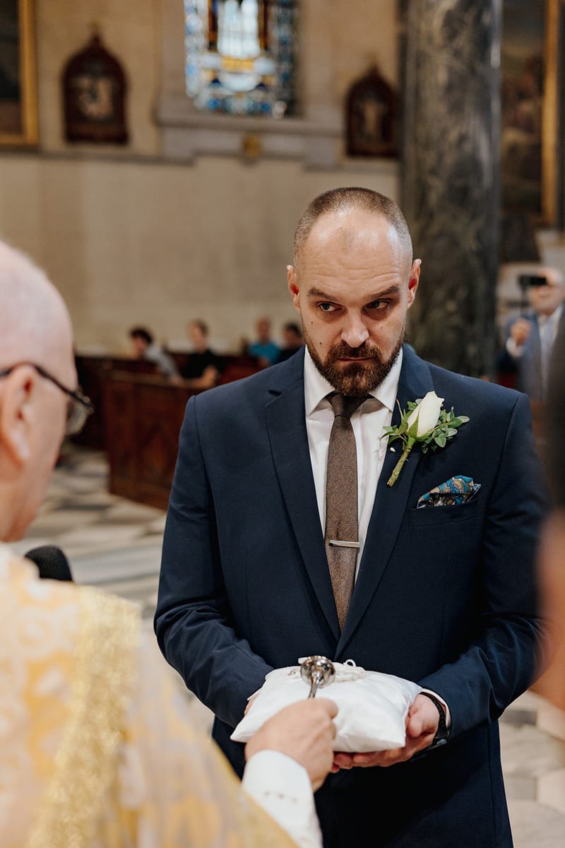 Ceremony at St Dennis Catholic Church Cathedral in Athens