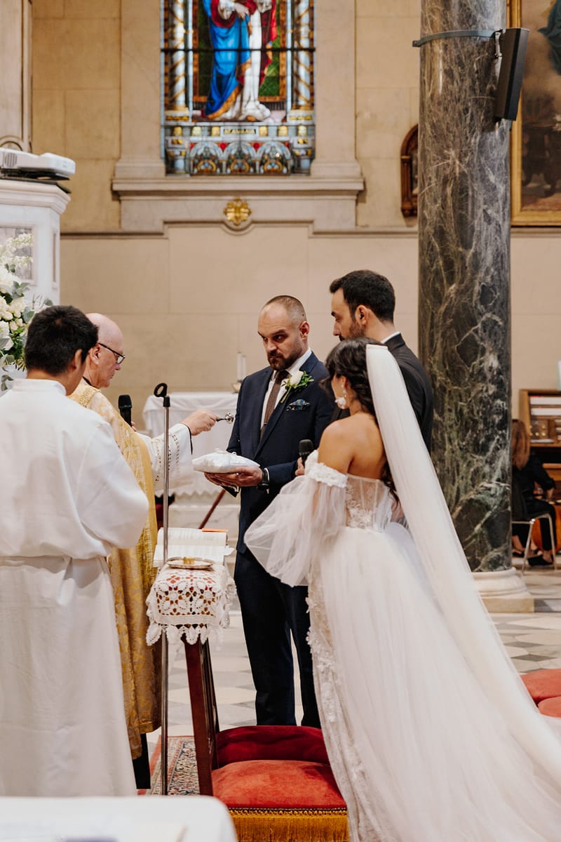 Ceremony at St Dennis Catholic Church Cathedral in Athens