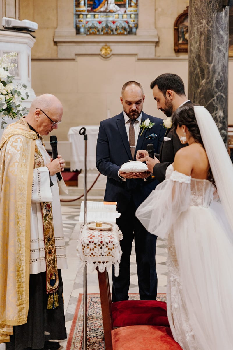 Ceremony at St Dennis Catholic Church Cathedral in Athens