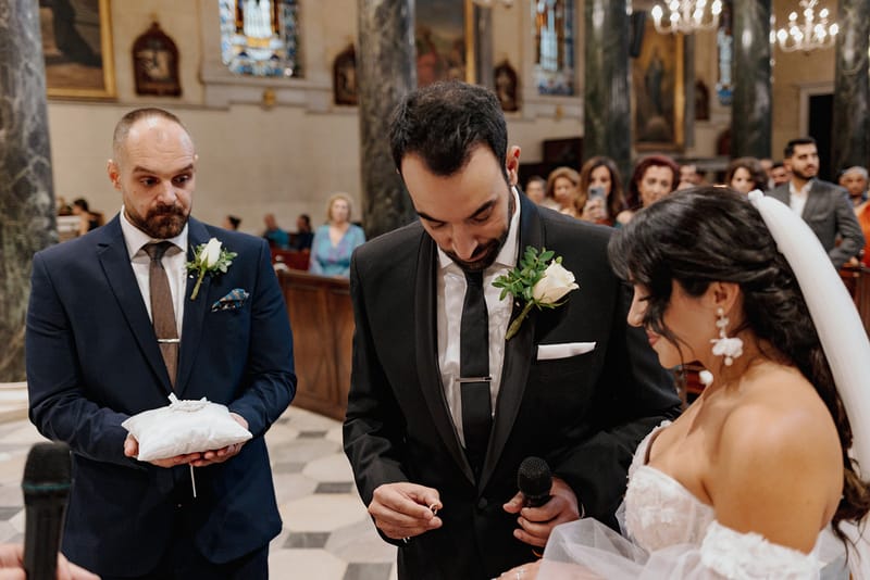 Ceremony at St Dennis Catholic Church Cathedral in Athens