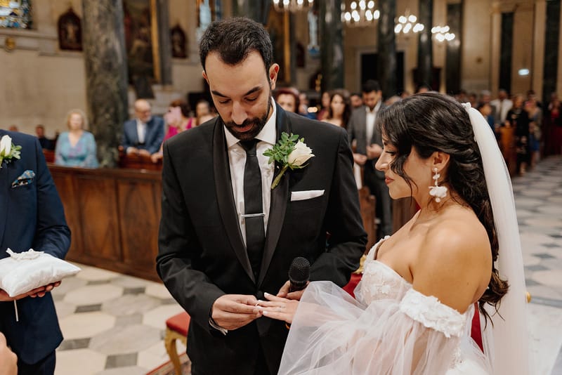 Ceremony at St Dennis Catholic Church Cathedral in Athens