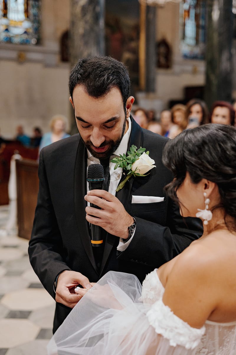 Ceremony at St Dennis Catholic Church Cathedral in Athens