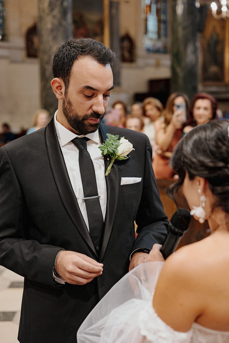 Ceremony at St Dennis Catholic Church Cathedral in Athens