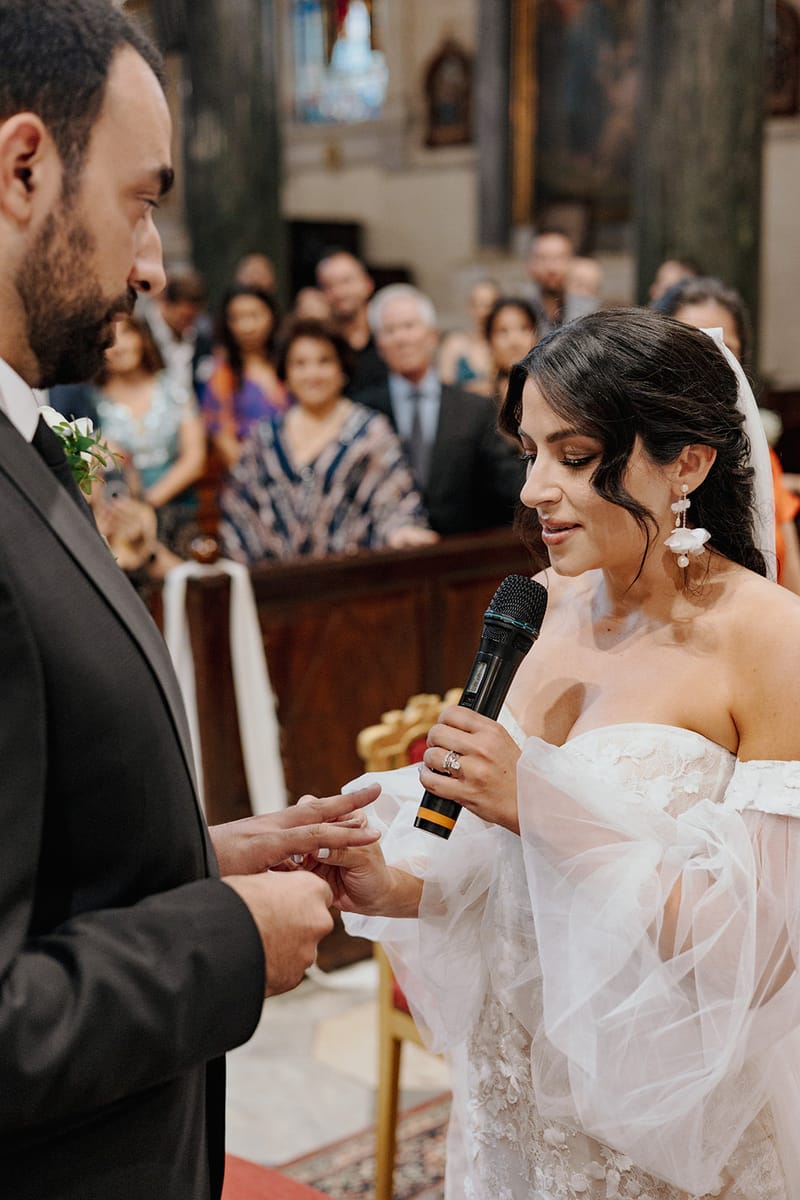 Ceremony at St Dennis Catholic Church Cathedral in Athens