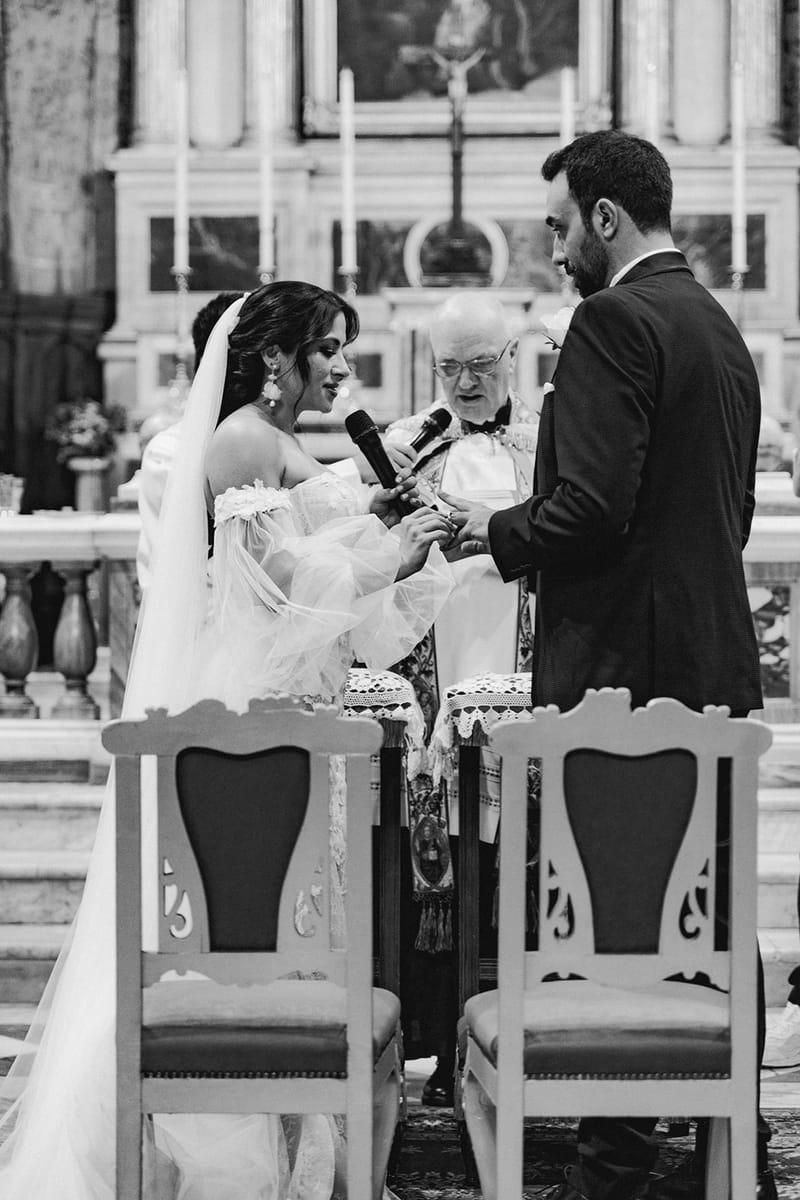 Ceremony at St Dennis Catholic Church Cathedral in Athens