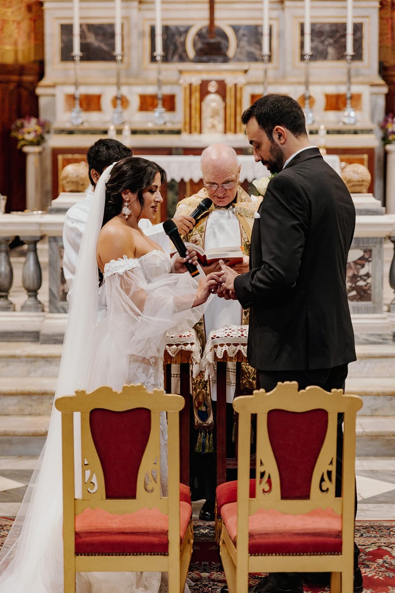Ceremony at St Dennis Catholic Church Cathedral in Athens