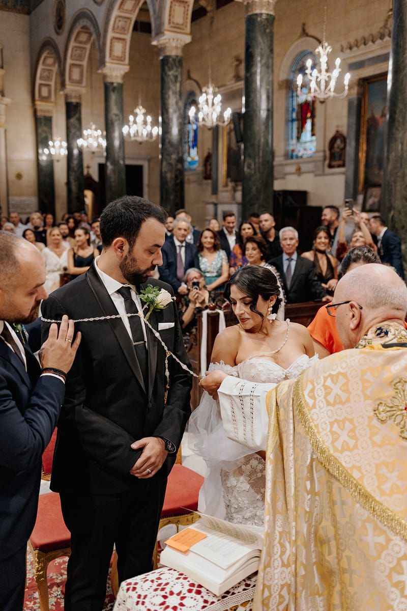 Ceremony at St Dennis Catholic Church Cathedral in Athens