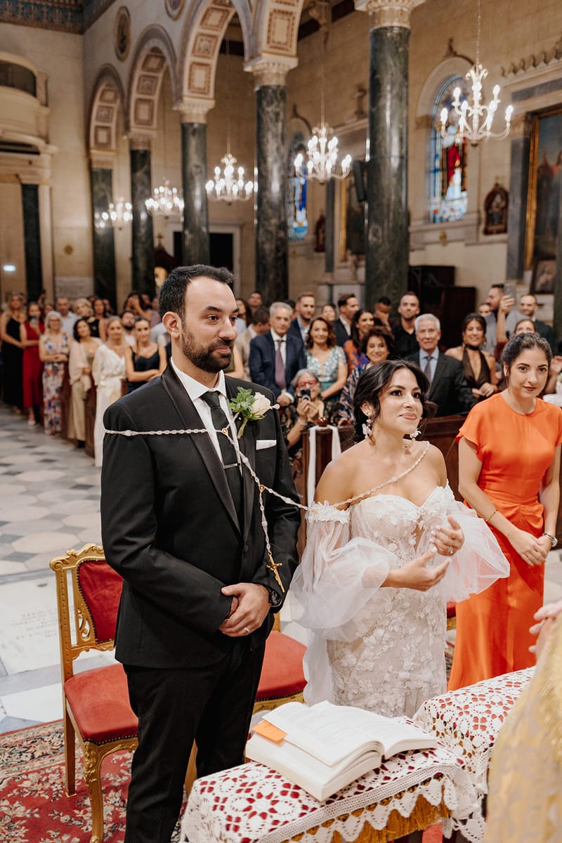 Ceremony at St Dennis Catholic Church Cathedral in Athens