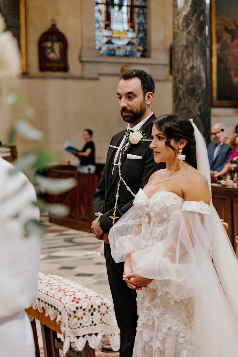 Ceremony at St Dennis Catholic Church Cathedral in Athens