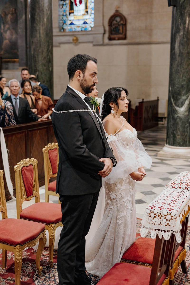 Ceremony at St Dennis Catholic Church Cathedral in Athens