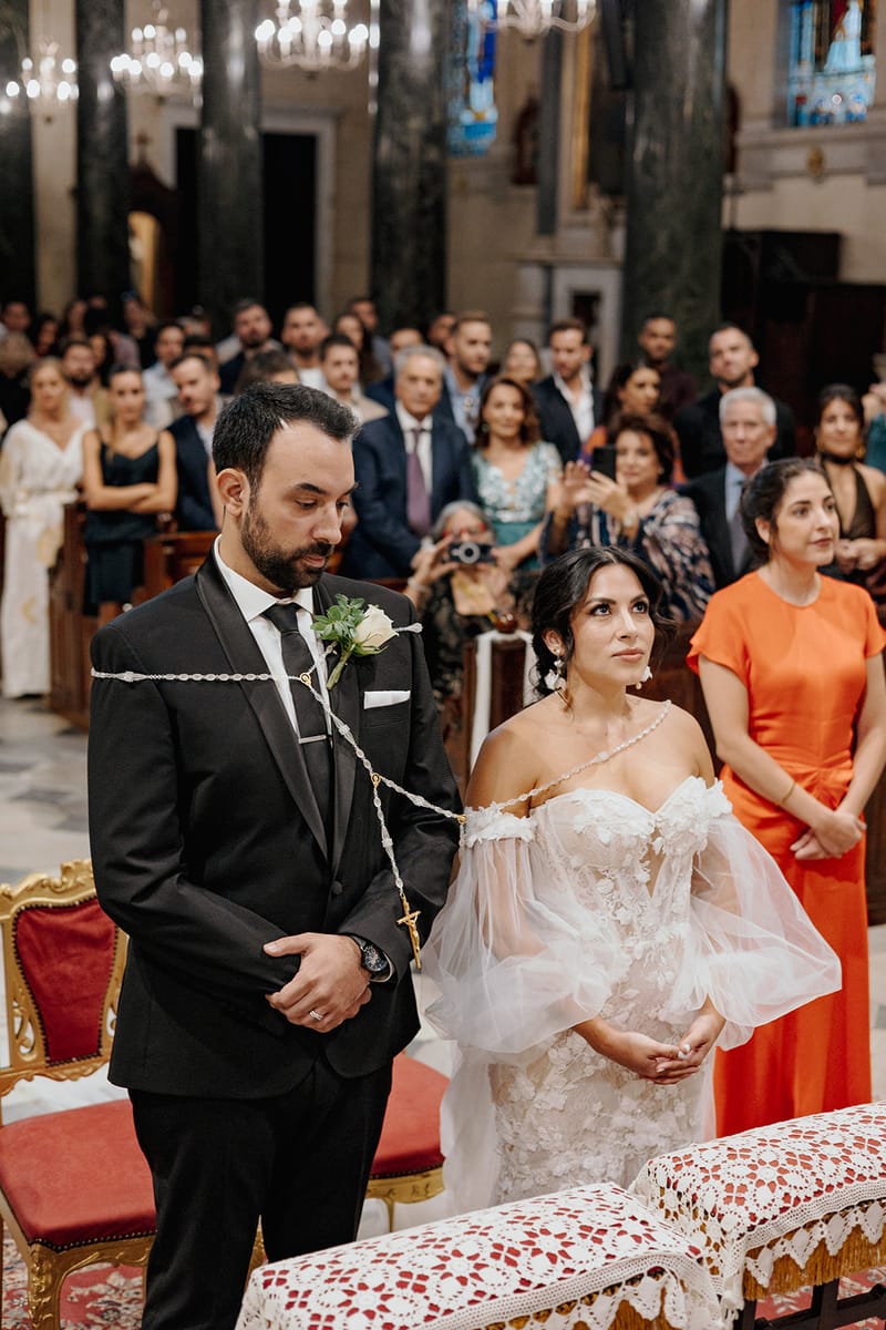Ceremony at St Dennis Catholic Church Cathedral in Athens