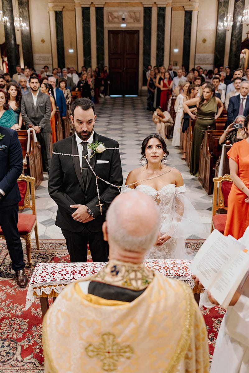 Ceremony at St Dennis Catholic Church Cathedral in Athens
