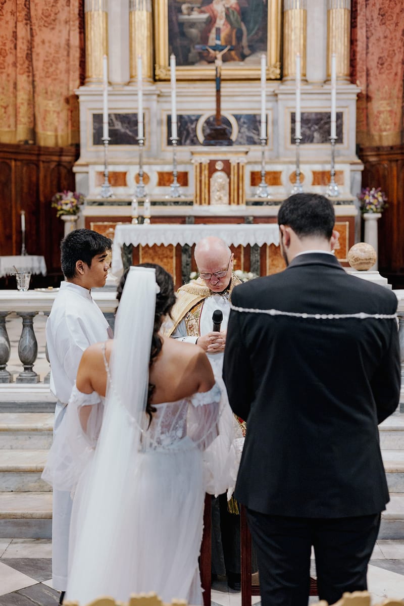 Ceremony at St Dennis Catholic Church Cathedral in Athens