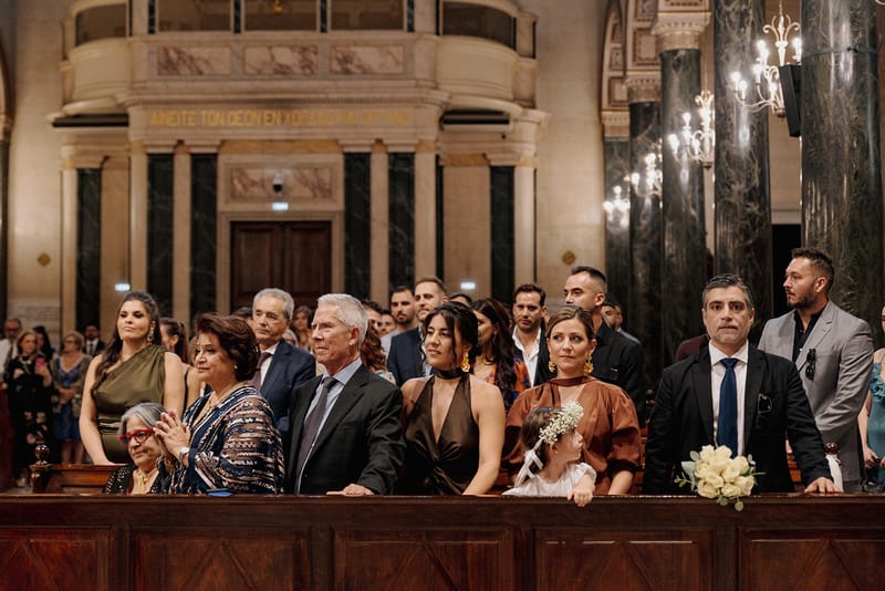 Ceremony at St Dennis Catholic Church Cathedral in Athens