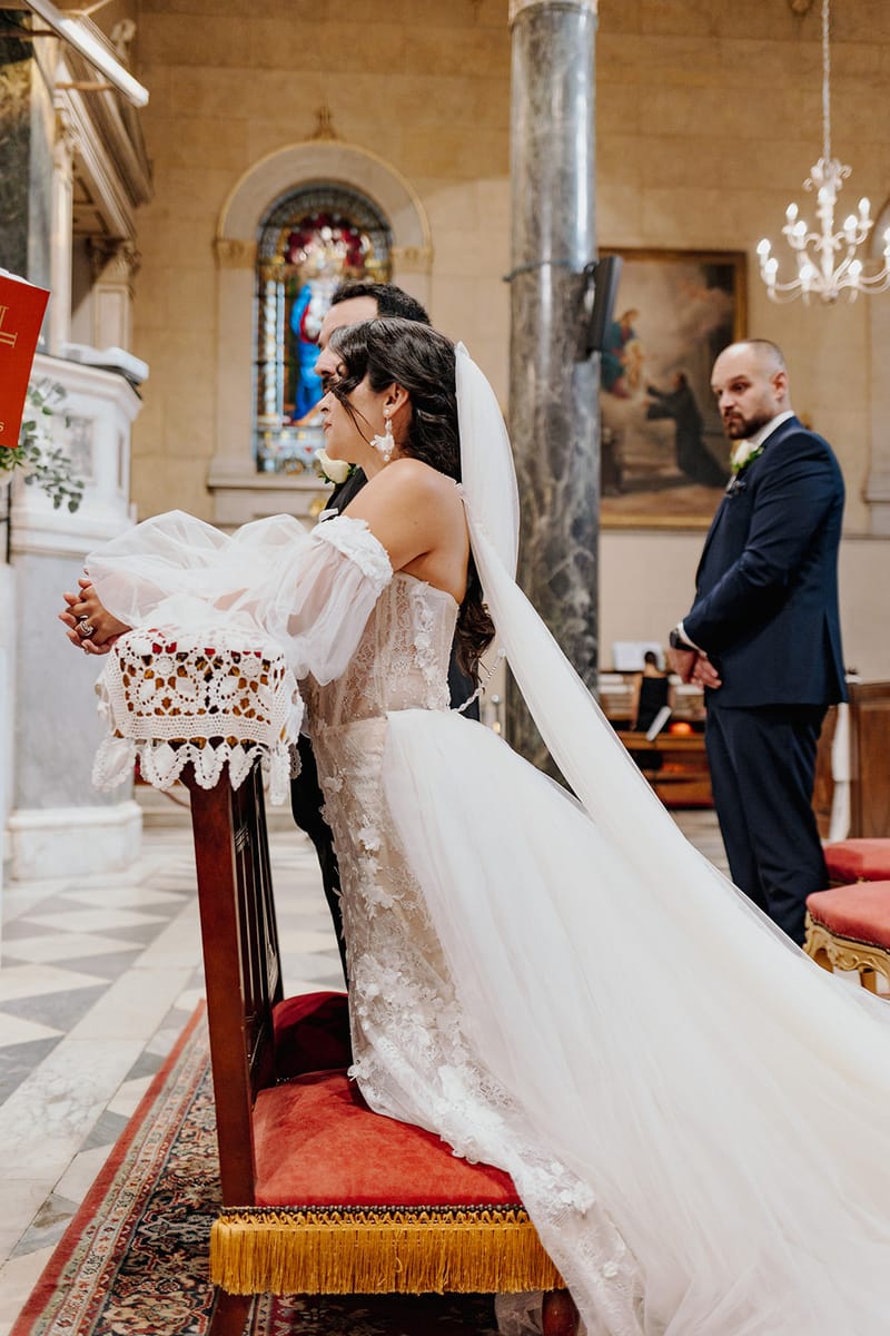 Ceremony at St Dennis Catholic Church Cathedral in Athens