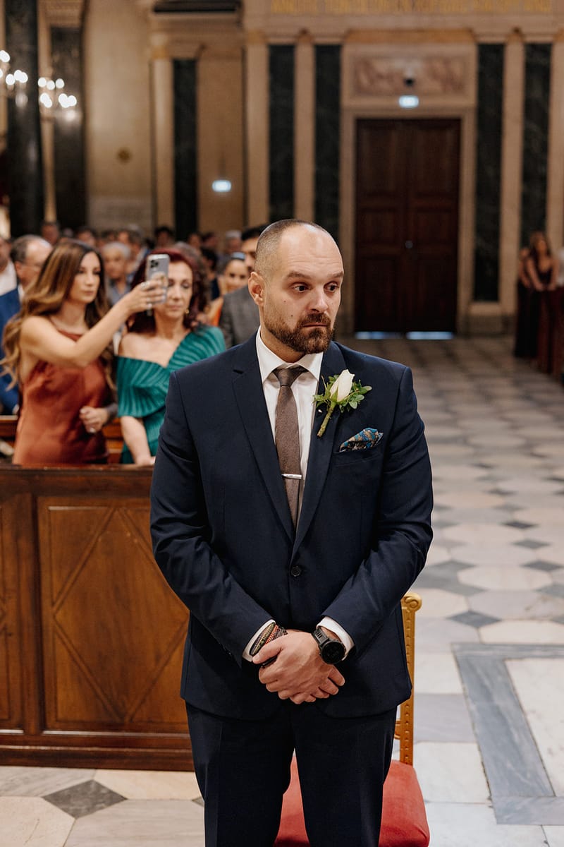 Ceremony at St Dennis Catholic Church Cathedral in Athens