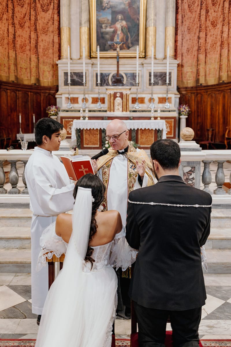 Ceremony at St Dennis Catholic Church Cathedral in Athens