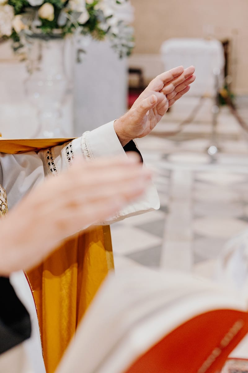 Ceremony at St Dennis Catholic Church Cathedral in Athens