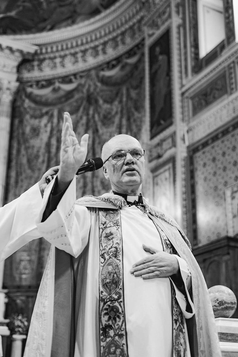Ceremony at St Dennis Catholic Church Cathedral in Athens
