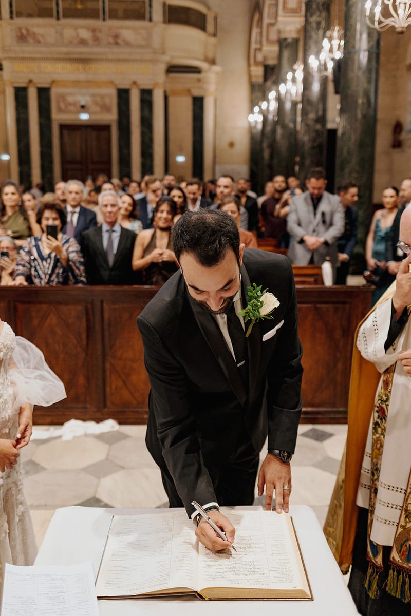 Ceremony at St Dennis Catholic Church Cathedral in Athens