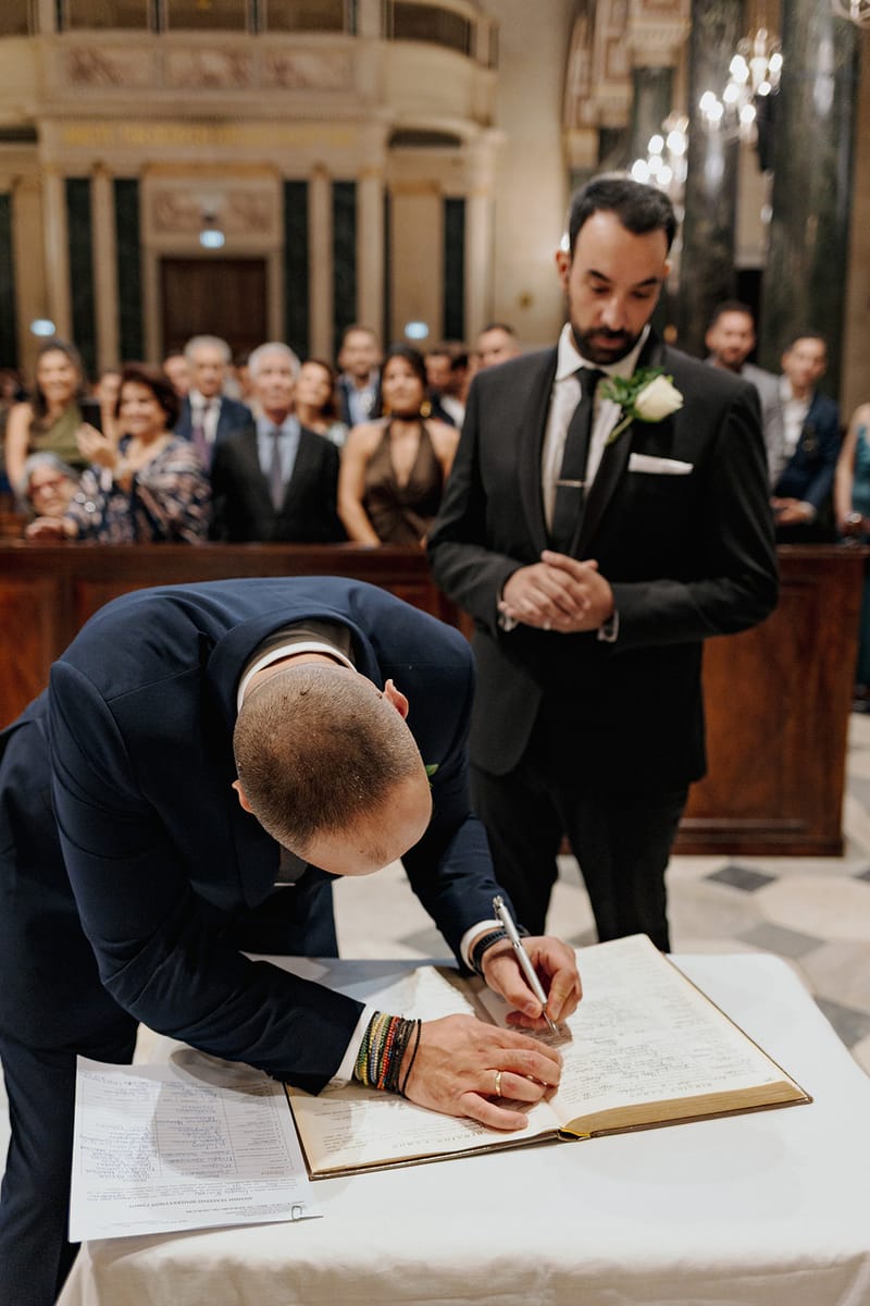 Ceremony at St Dennis Catholic Church Cathedral in Athens