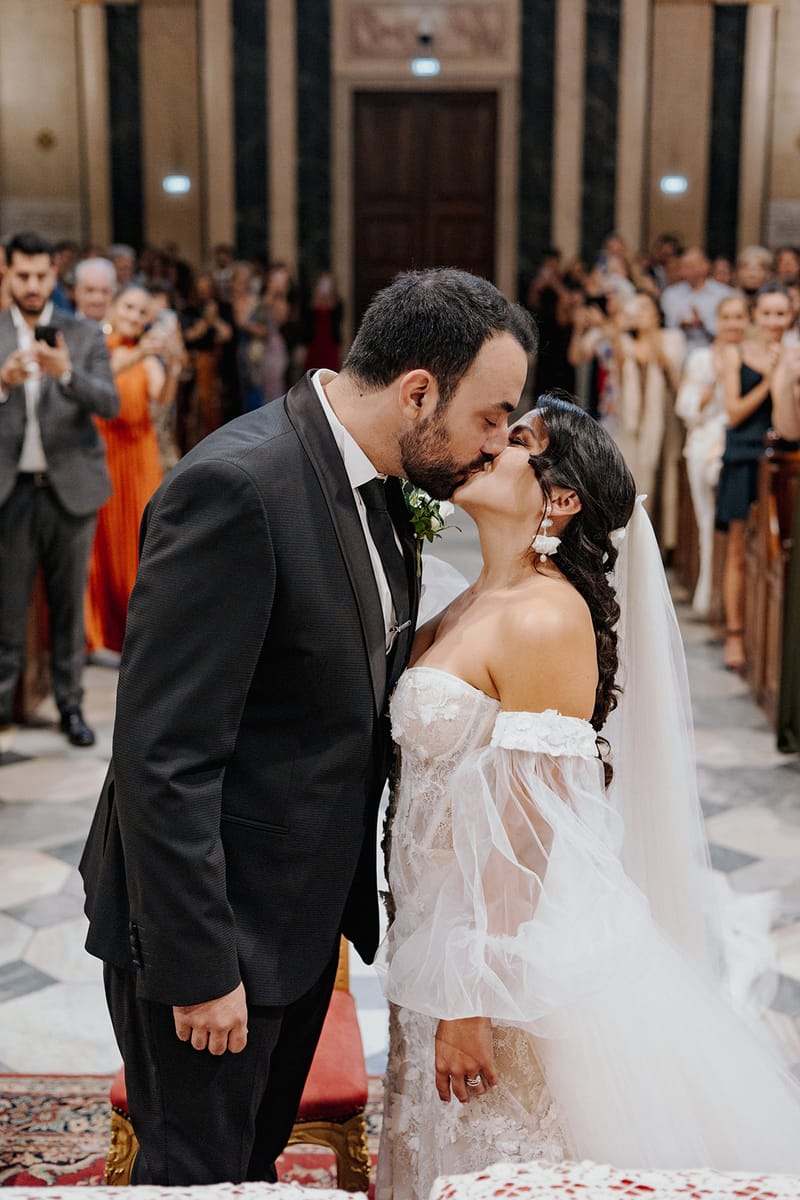 Ceremony at St Dennis Catholic Church Cathedral in Athens
